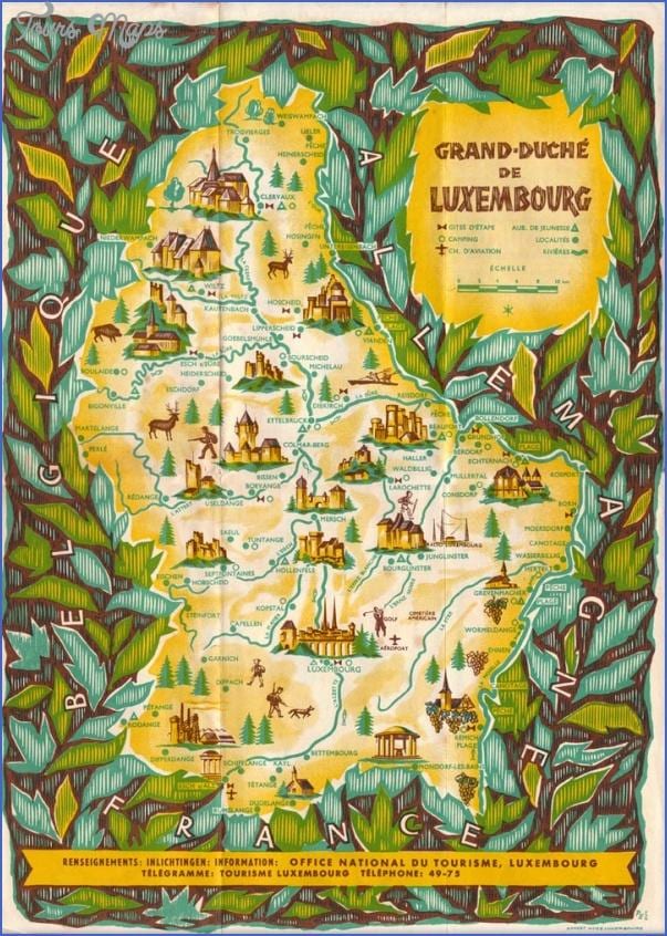 ನಕ್ಷೆ ಲಕ್ಸೆಂಬರ್ಗ್ ದೃಶ್ಯಗಳ