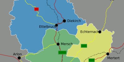 ನಕ್ಷೆ ಲಕ್ಸೆಂಬರ್ಗ್ ರಾಜಕೀಯ